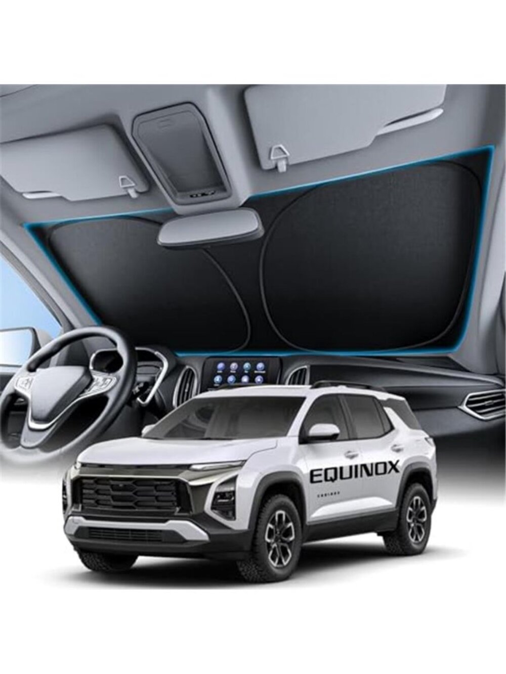 Chevrolet Equinox Windshield Sunshade, Custom Fit, Keeps Cool